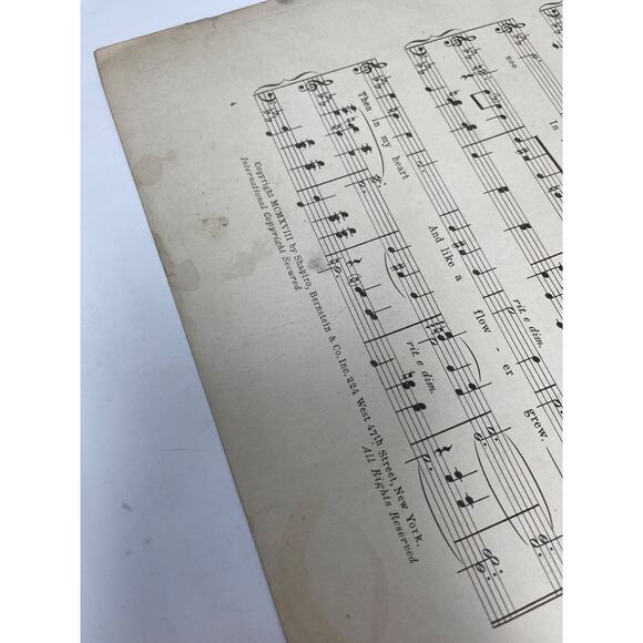 1918 Beautiful Ohio Song Sheet Music by Mary Earl - Picture 4 of 9